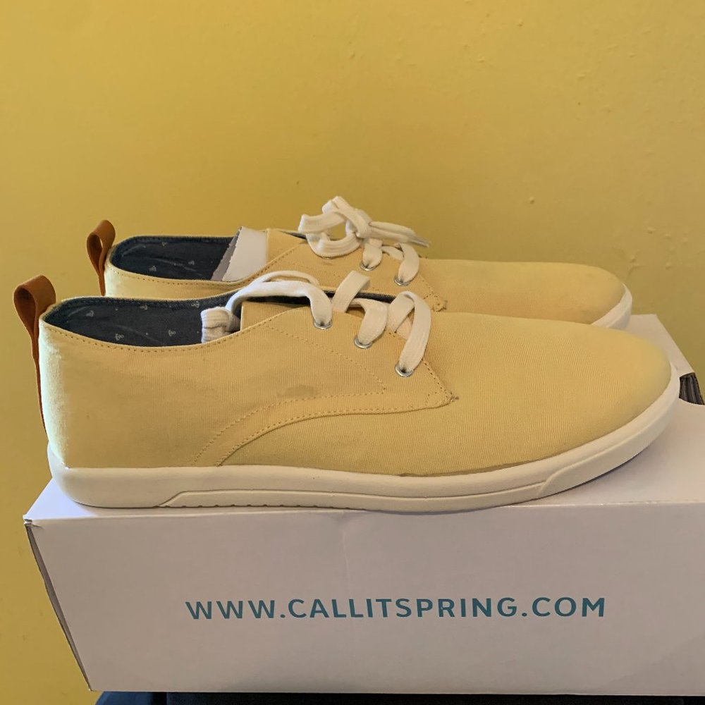 Call It Spring Giuchard Yellow Canvas Boat